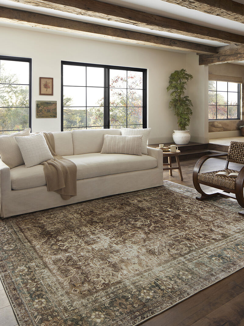 Sinclair SIN01 Rust/Lagoon 7'6" x 9'6" Rug
