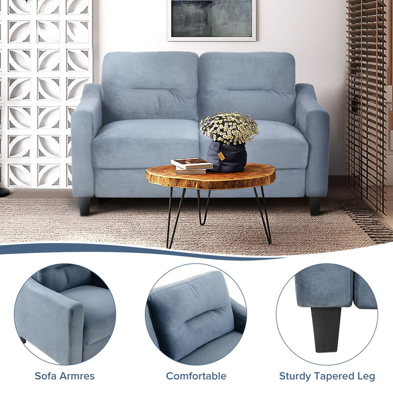 Merax Modern Velvet Chair Sofa Set