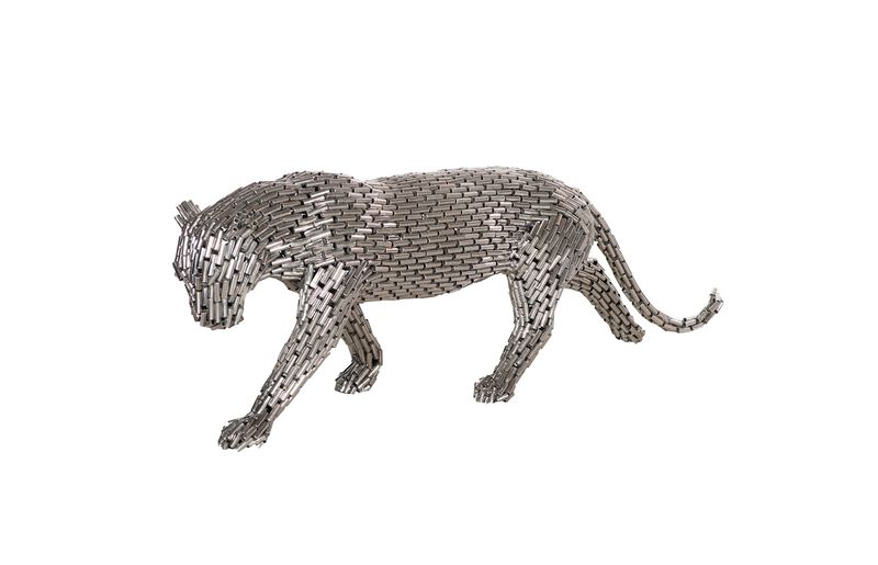 Panther Pipe Small Sculpture Walking