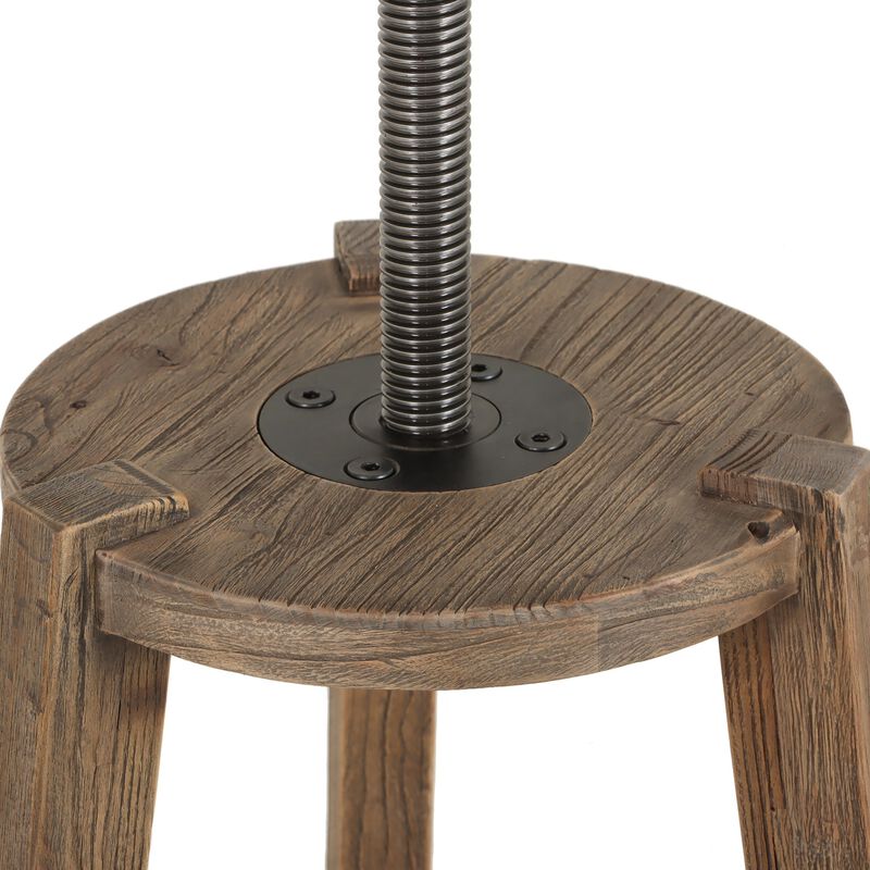 Addy Bleached Elm Pedestal
