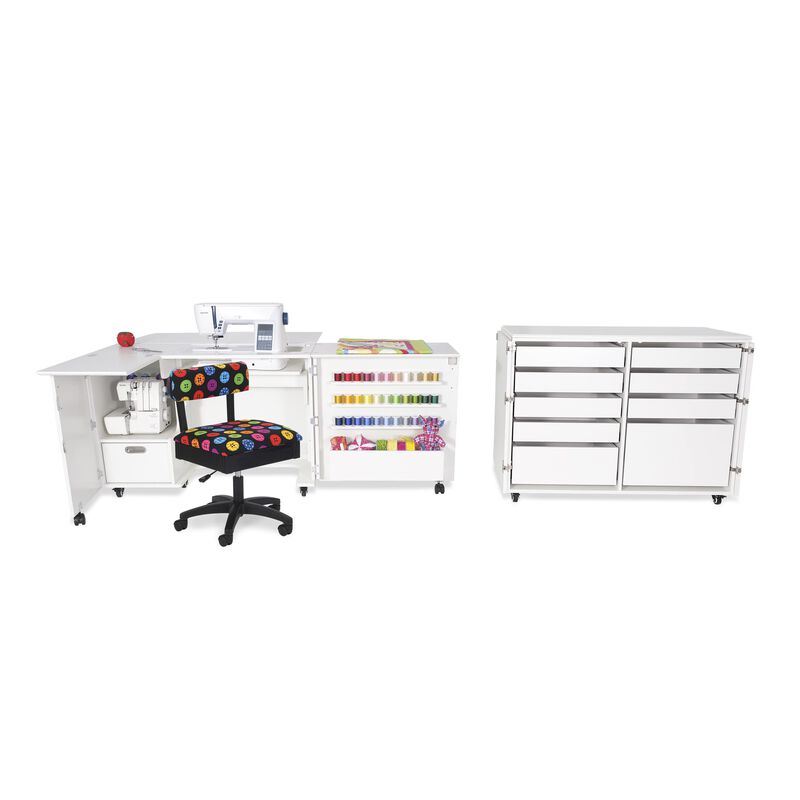 Dingo Storage Cabinet & Cutting Table Ash White
