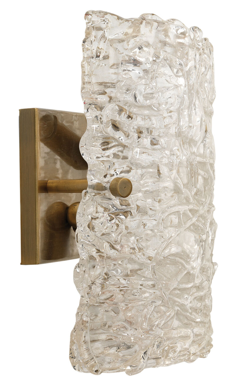 Large Swan Curved Glass Sconce