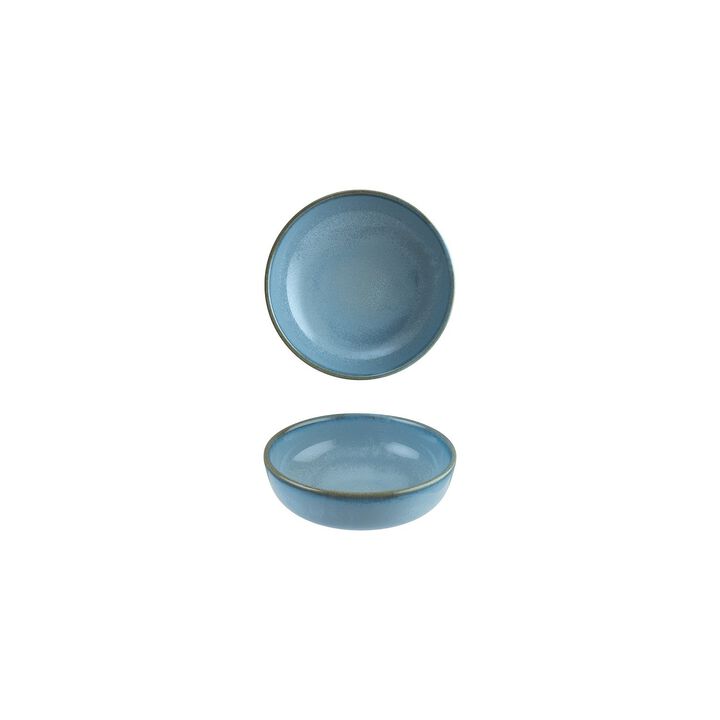 Sky dia.5.5" h:2" 15 oz. Round Blue Porcelain Bowl (Set of 4)