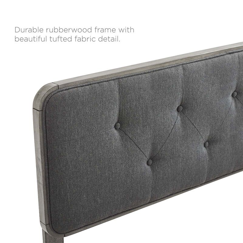 Modway - Collins Tufted King Fabric and Wood Headboard