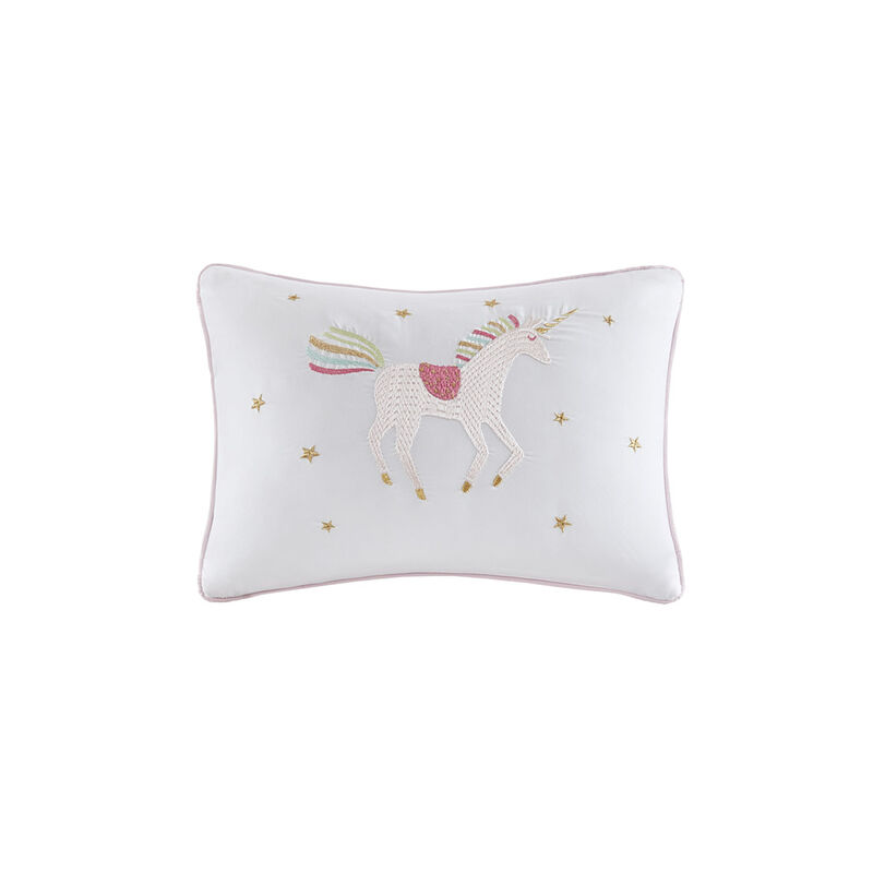 Gracie Mills Thyme Rainbow and Metallic Stars Comforter Set with Coordinating Bed Sheets