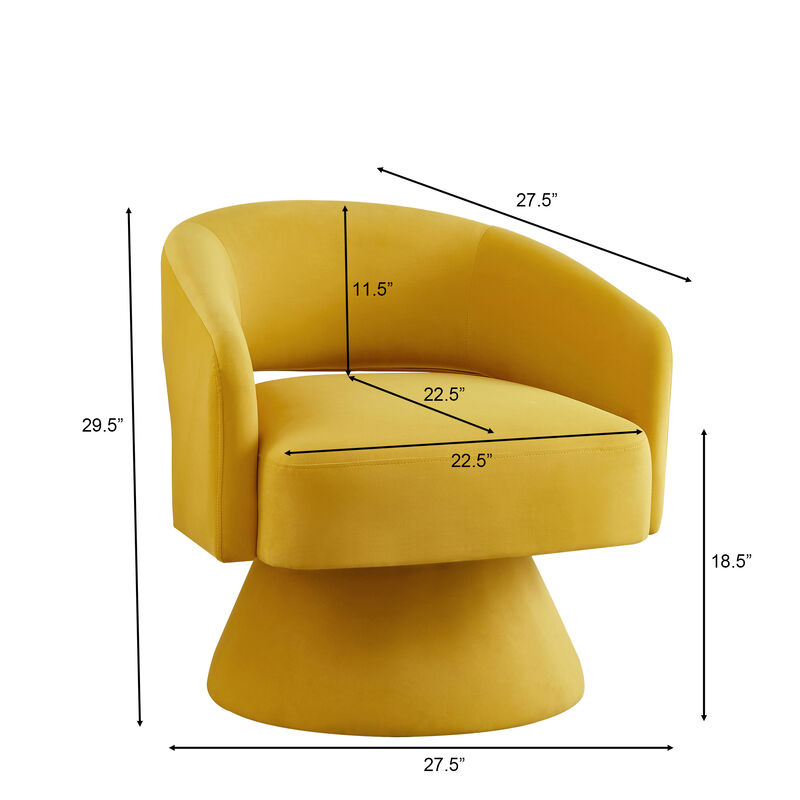 Merax Modern Swivel Barrel Chair Accent Chairs