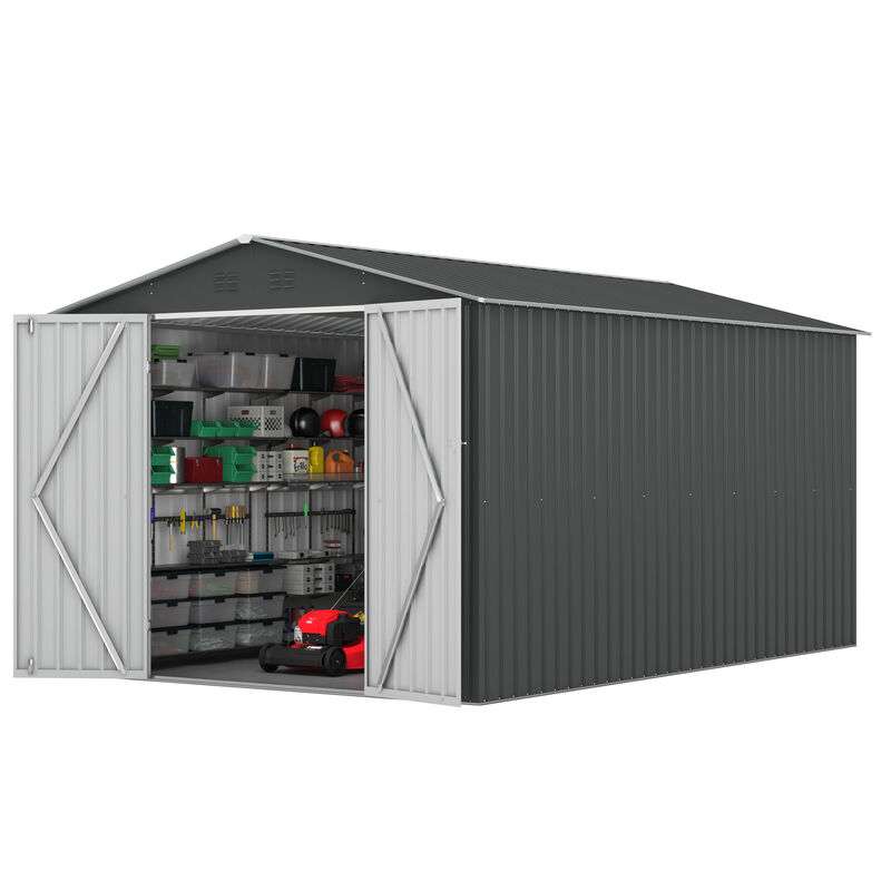 8' x 12' Metal Storage Shed for Outdoor
