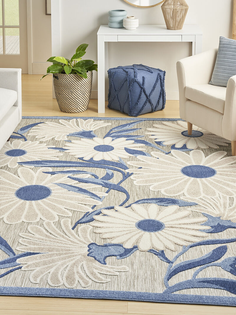 Aloha ALH33 Blue/Gray 9' x 12' Rug