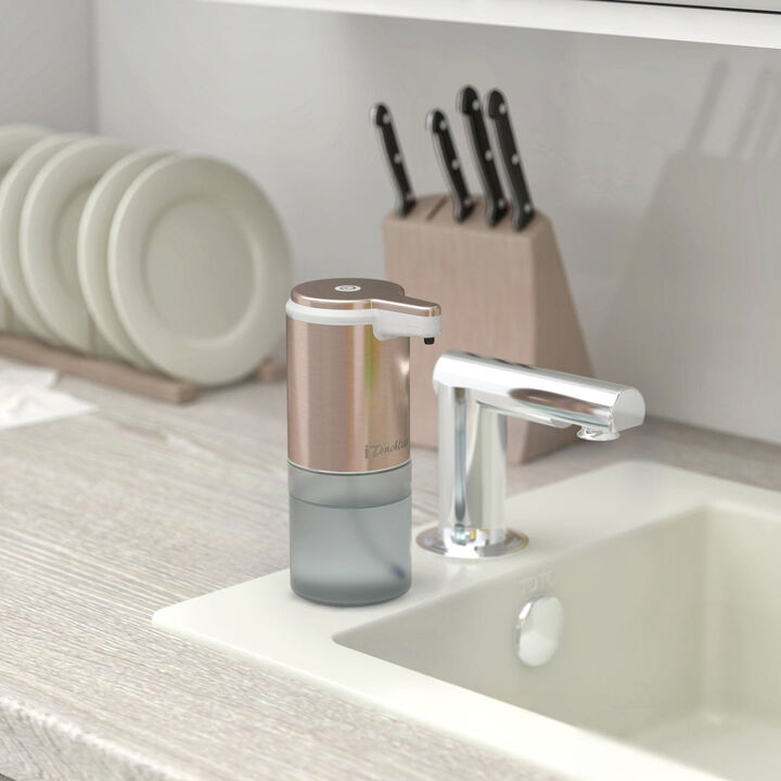 iTouchless iTouchless Ultraclean Stainless Steel Sensor Foam Soap Dispenser 11 oz Rose Gold