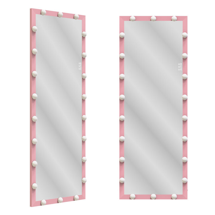 Full Length Hollywood Mirror with Lights & Touch Control