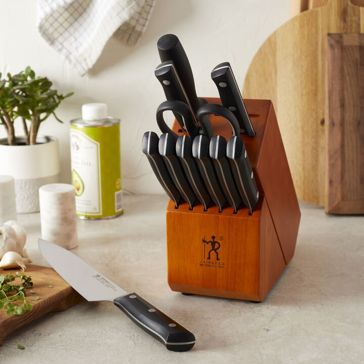 HENCKELS Dynamic 12-pc Knife Block Set - Acacia