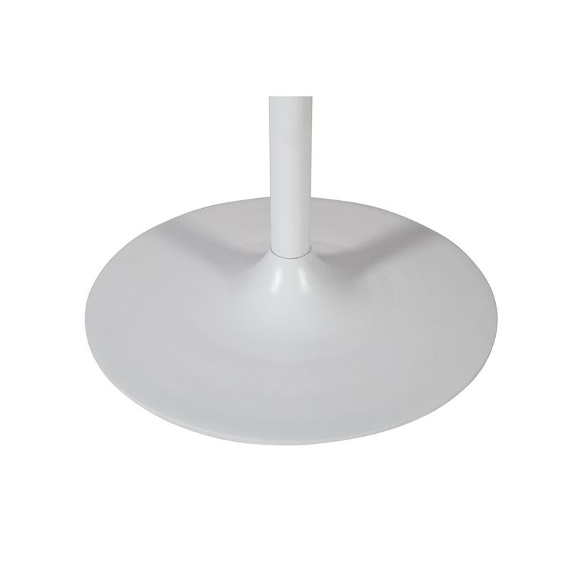 Jofran Rowan 54 Modern Luxury Pedestal Round Marble Dining Table