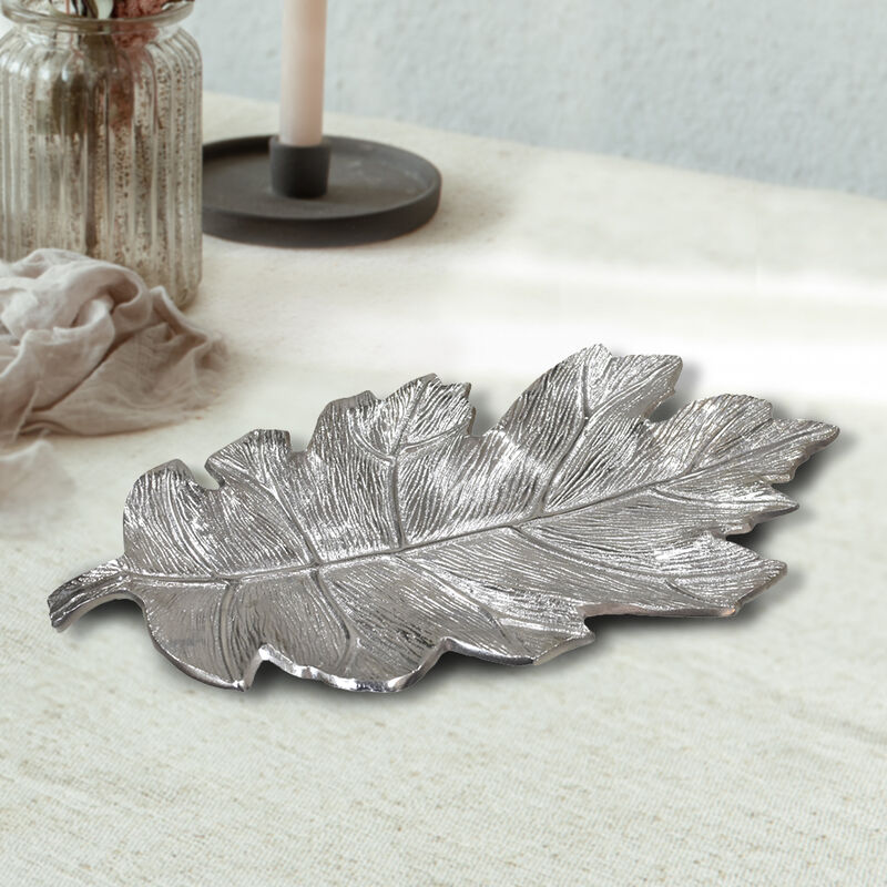 Handmade Decorative Gold Color Coated 8.26 x 4.13 x 0.9 Inches Aluminium Tray 053AB BBH Home's