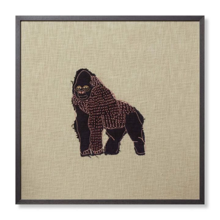 Girl-Rilla Beige Brown Wall Art