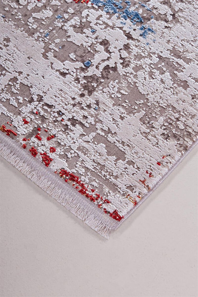 Cadiz 3902F Gray/Red/Blue 3'1" x 5' Rug