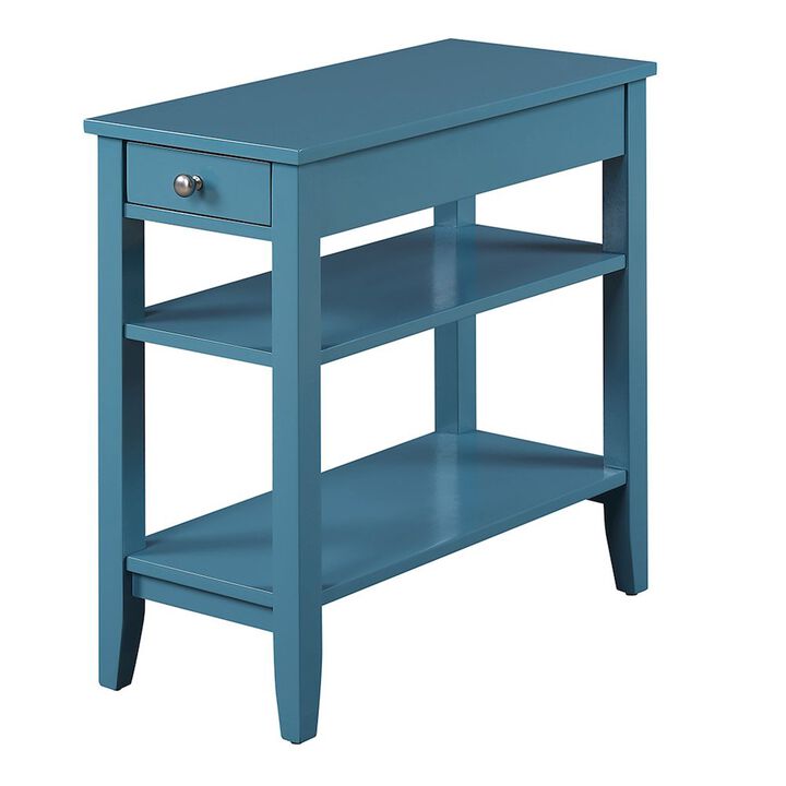 Convience Concept, Inc. American Heritage 1 Drawer Chairside End Table with Shelves