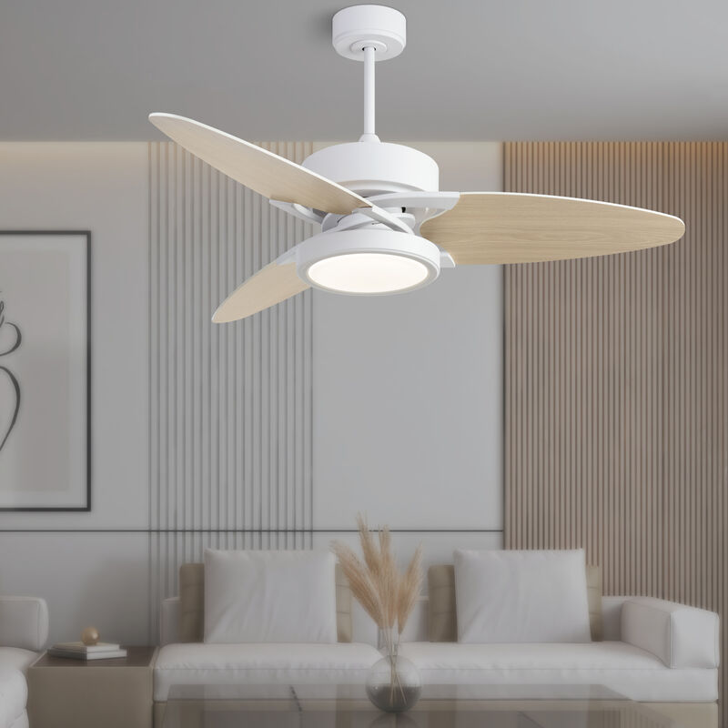 LED Indoor Smart Ceiling Fan with Remote Control Energy-Efficient, Stylish Cooling Solution for Home