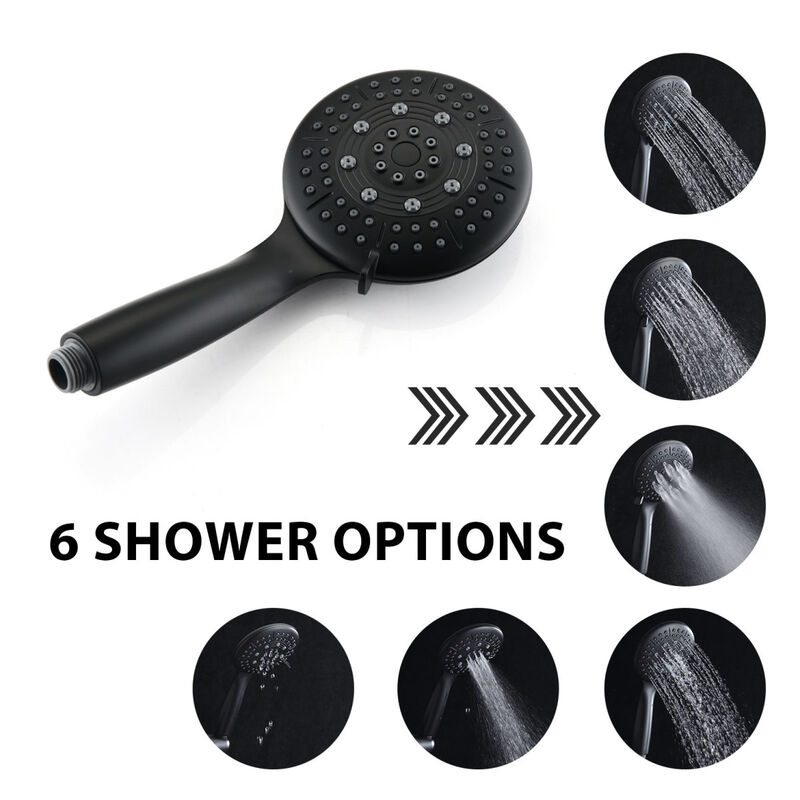 7 Function Rain Shower Head with Handheld - Valve Included