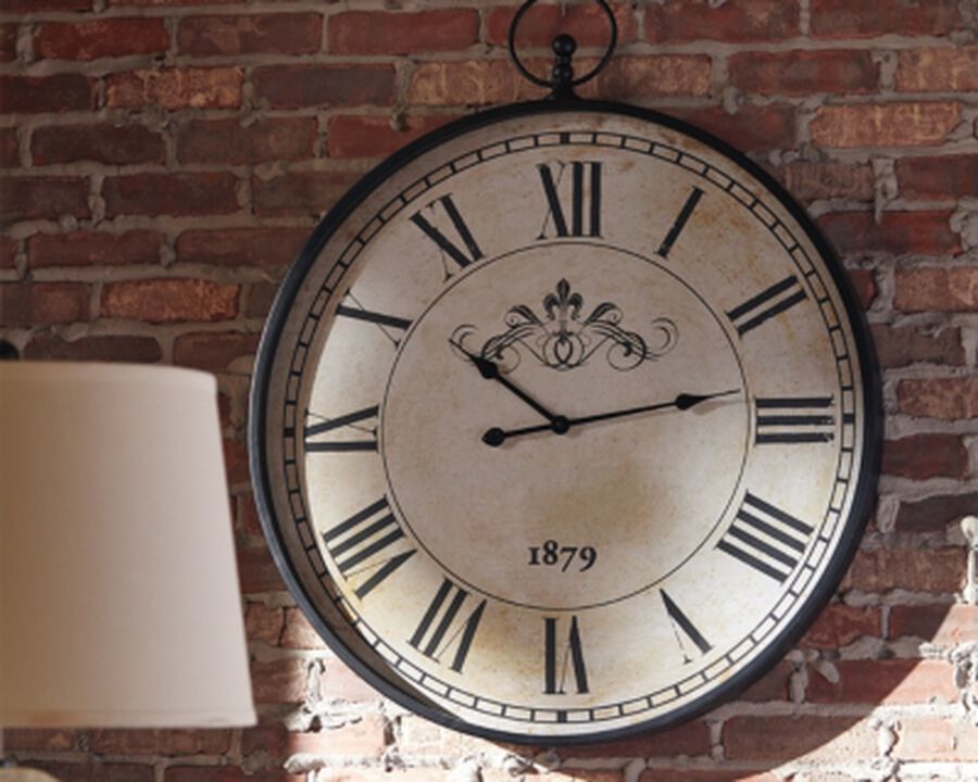 Traditional roman numeral style large wall clock