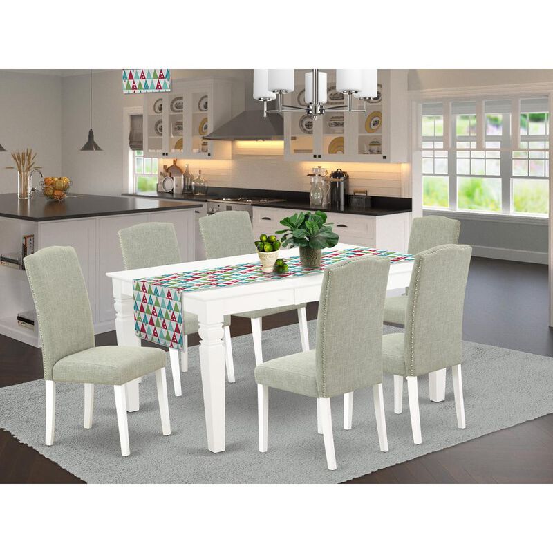 Dining Room Set Linen White