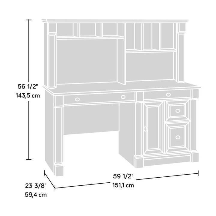Sauder Palladia Computer Desk And Hutch Sec A2