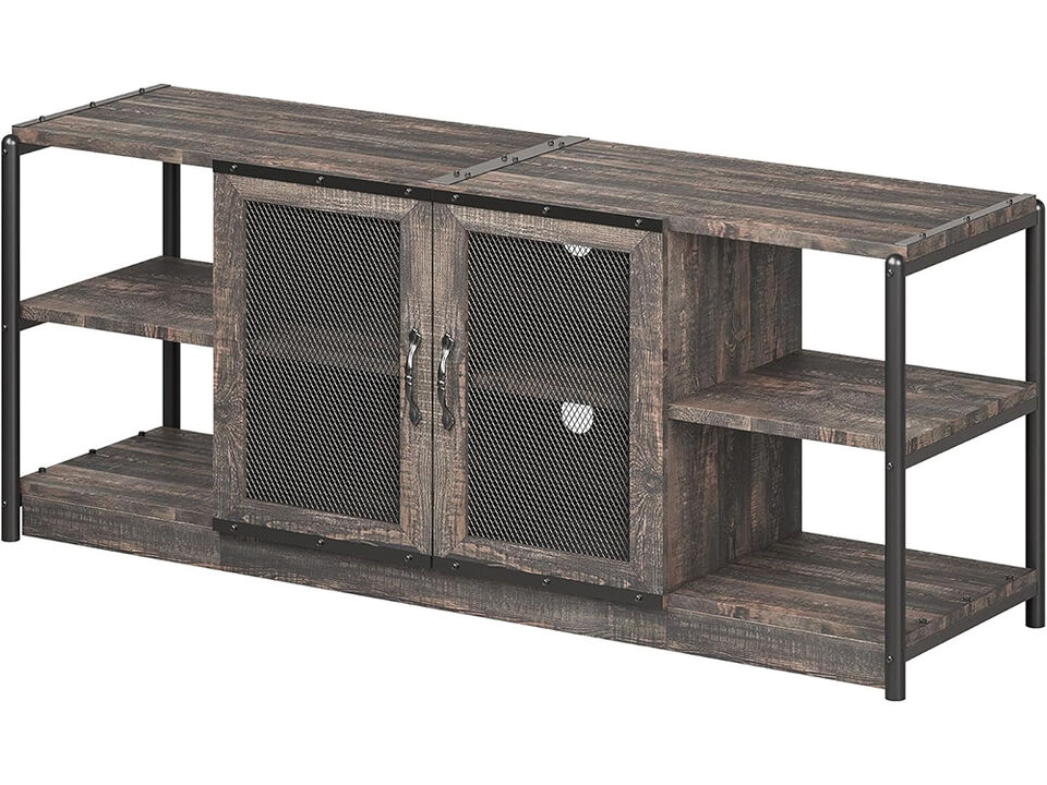 Rustic Oak TV Cabinet TV Media Console Table for Living Room