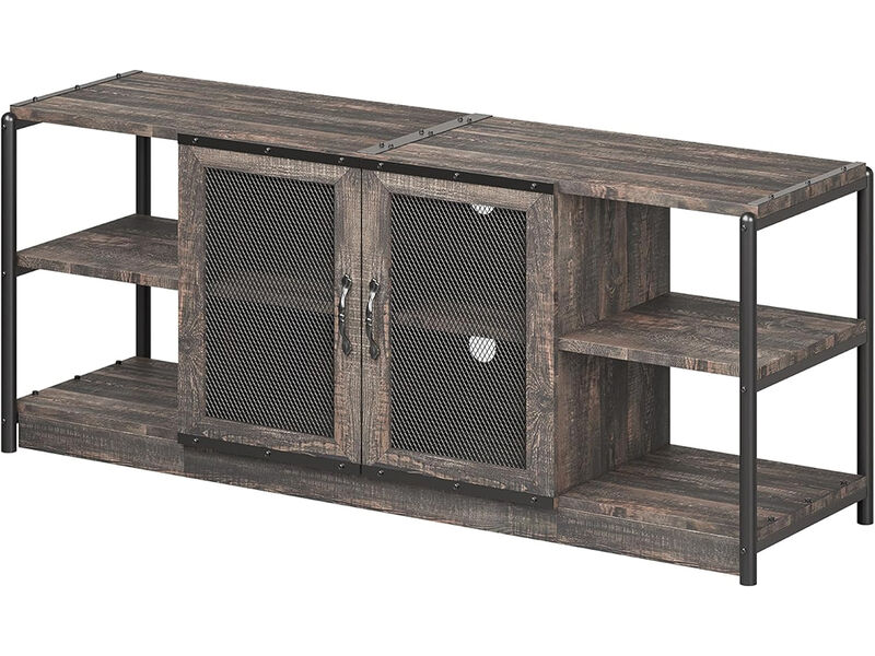 Rustic Oak TV Cabinet TV Media Console Table for Living Room