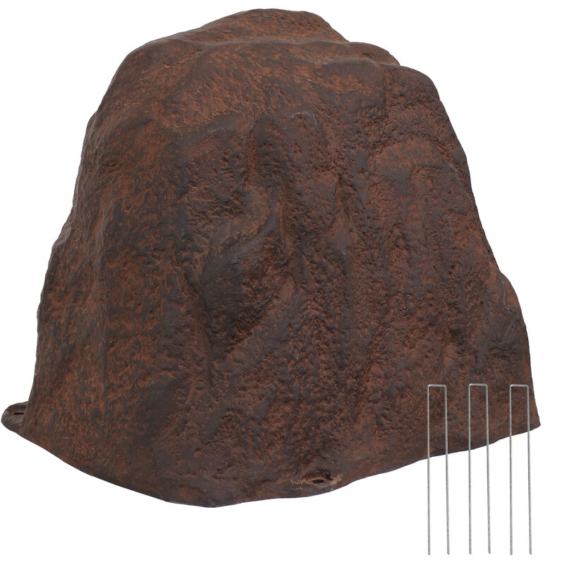 Sunnydaze Artificial Polyresin Landscape Rock with Stakes