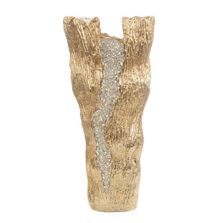 Cascade Large Brass Vase