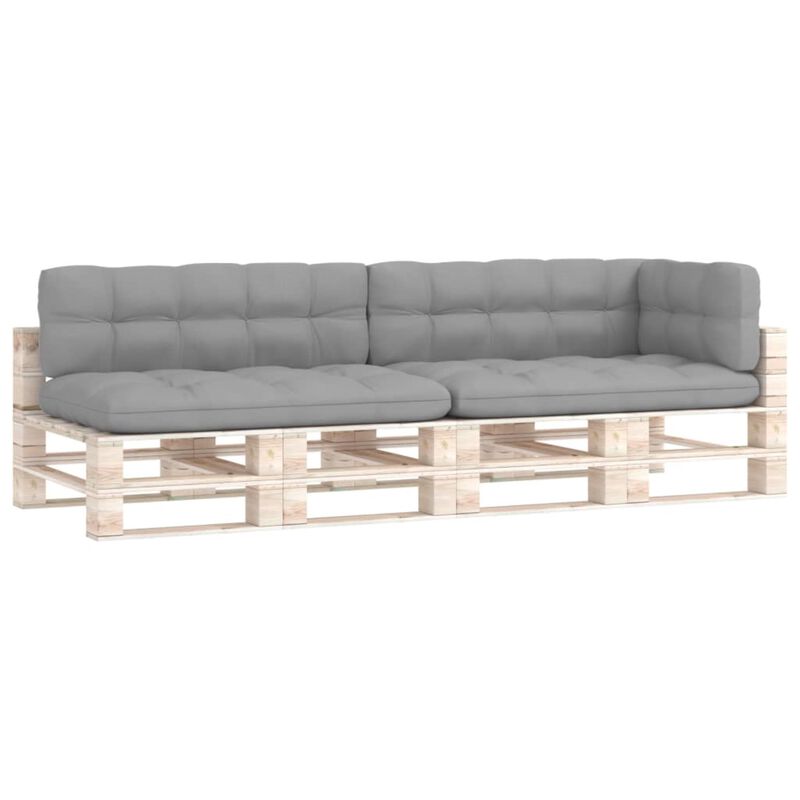 vidaXL Pallet Sofa Cushions 5 pcs Gray