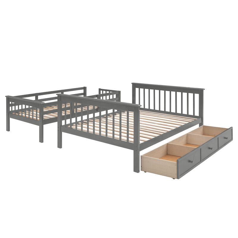 Merax Bunk Bed with Drawers