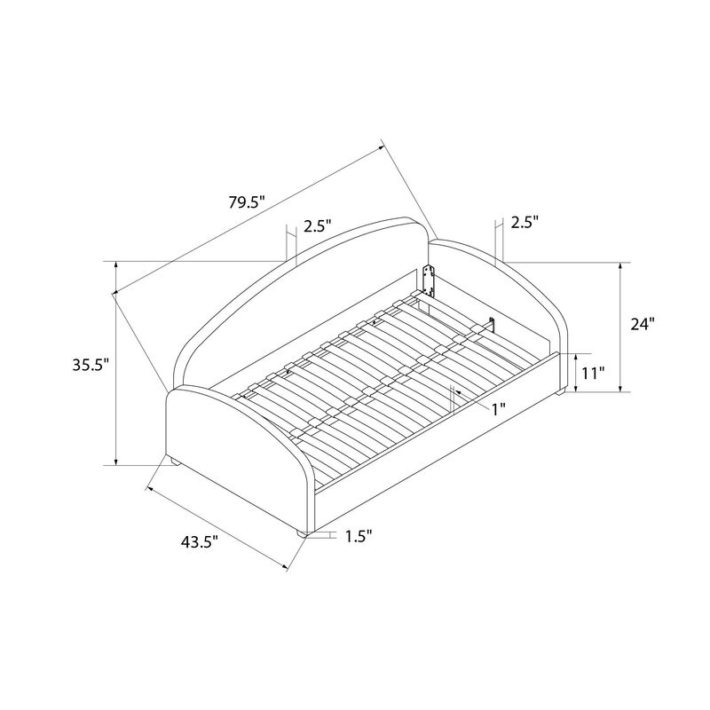 Moon Upholstered Daybed