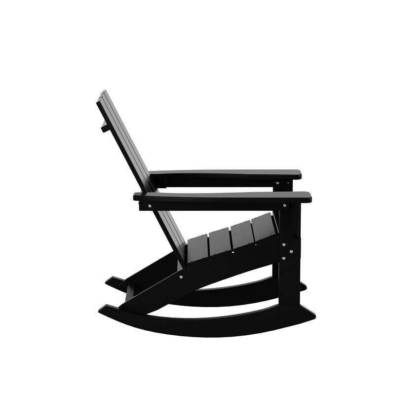 WestinTrends Modern Adirondack Outdoor Rocking Chair