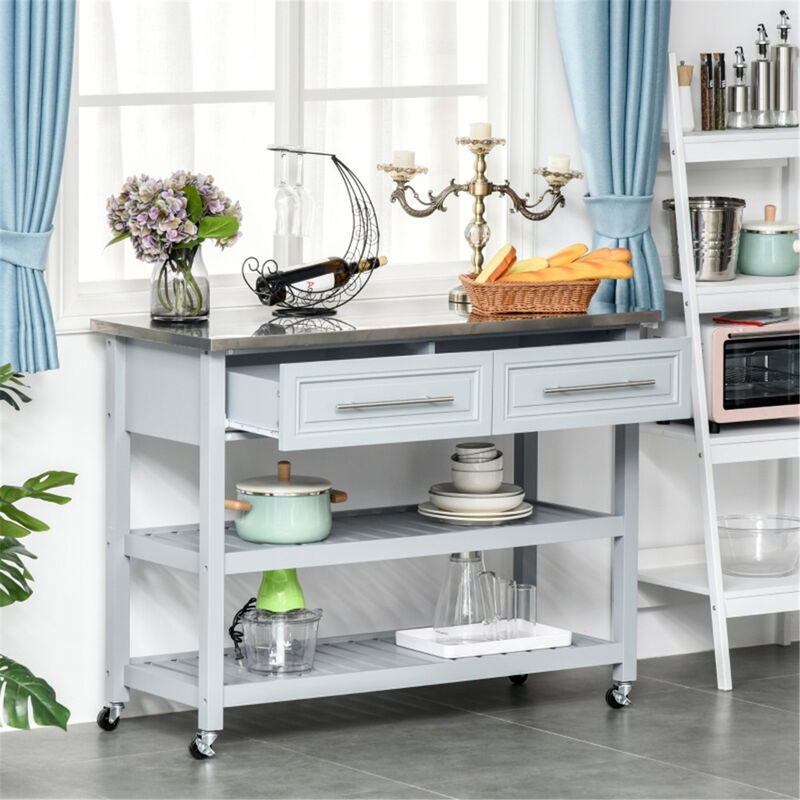 Kitchen Sideboard & Storage Cabinet Versatile Coffee Bar Cabinet with Shelves & Drawers