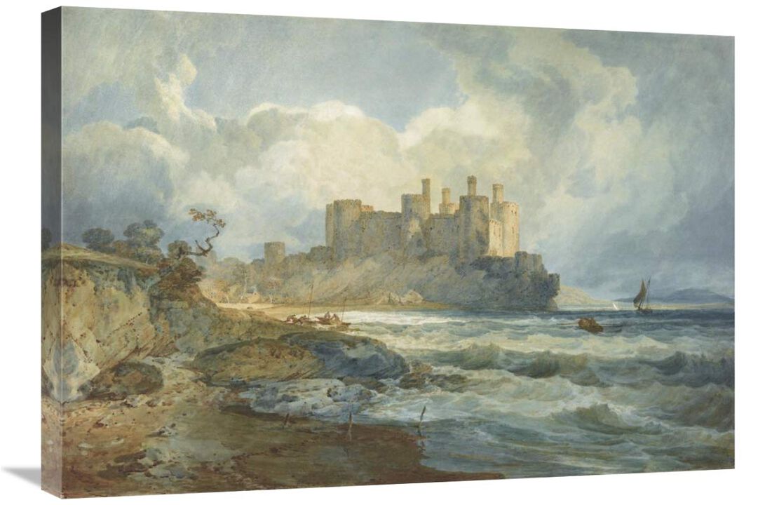 Conway Castle, North Wales-Canvas Art-30x21