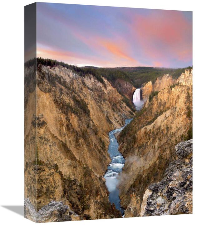 Lower Yellowstone Falls, Yellowstone National Park, Wyoming-Canvas Art-12x16