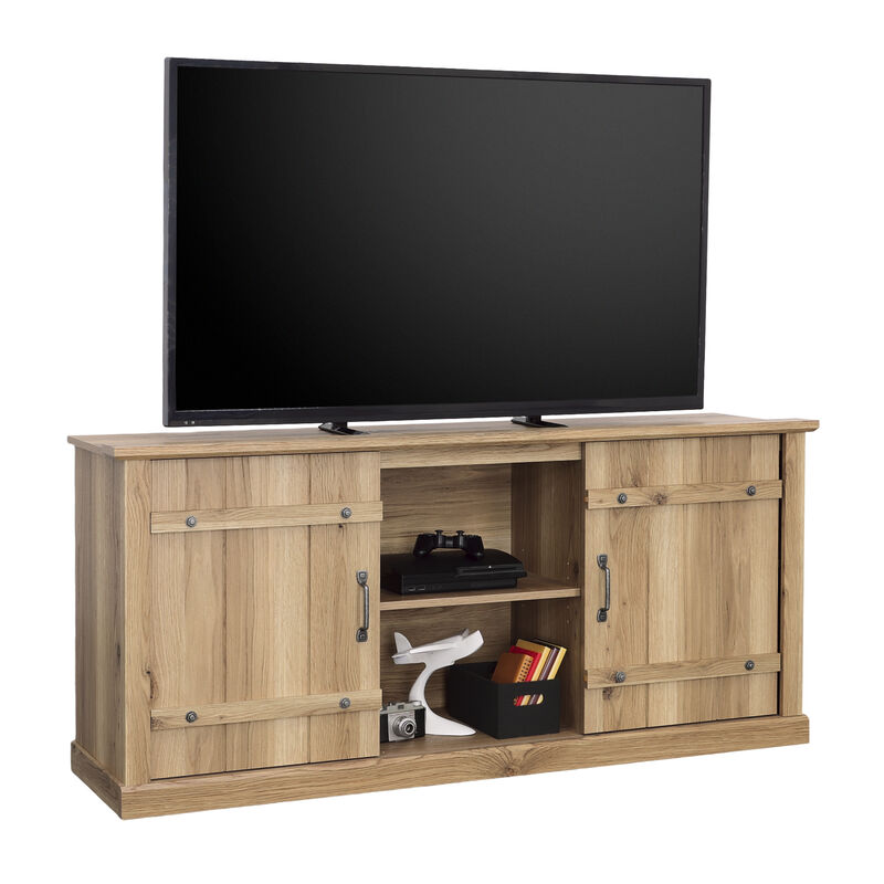 Sauder Select TV Credenza with Sliding Doors
