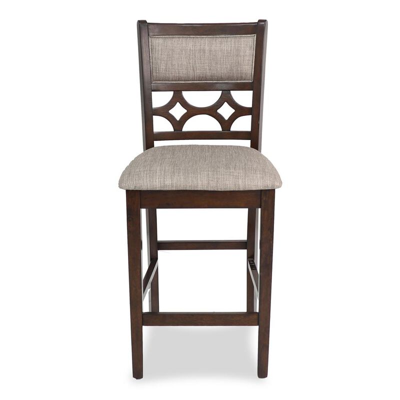 New Classic Furniture Furniture Mitchell 5-Piece Transitional Wood Counter Set in Cherry