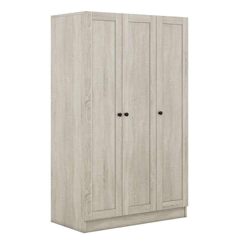 3-Door Shutter Wardrobe With Shelves