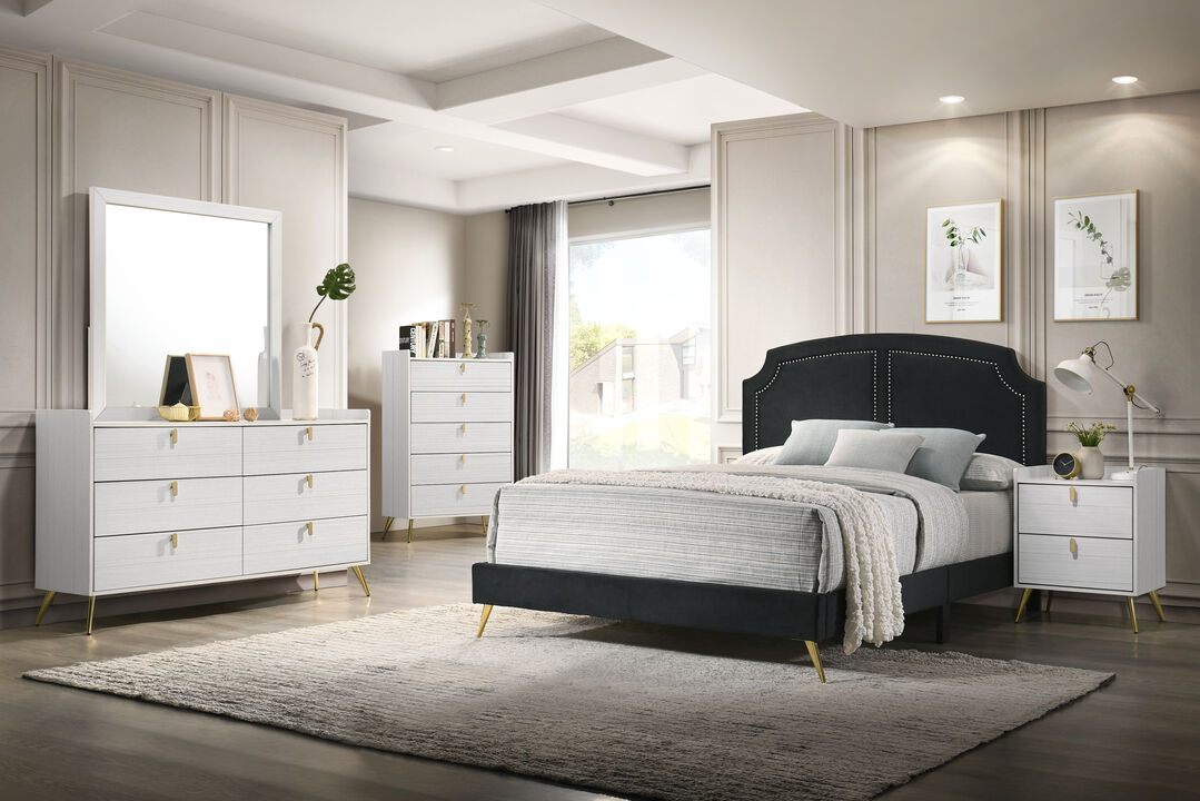 ACME Zeena Nightstand, White Finish