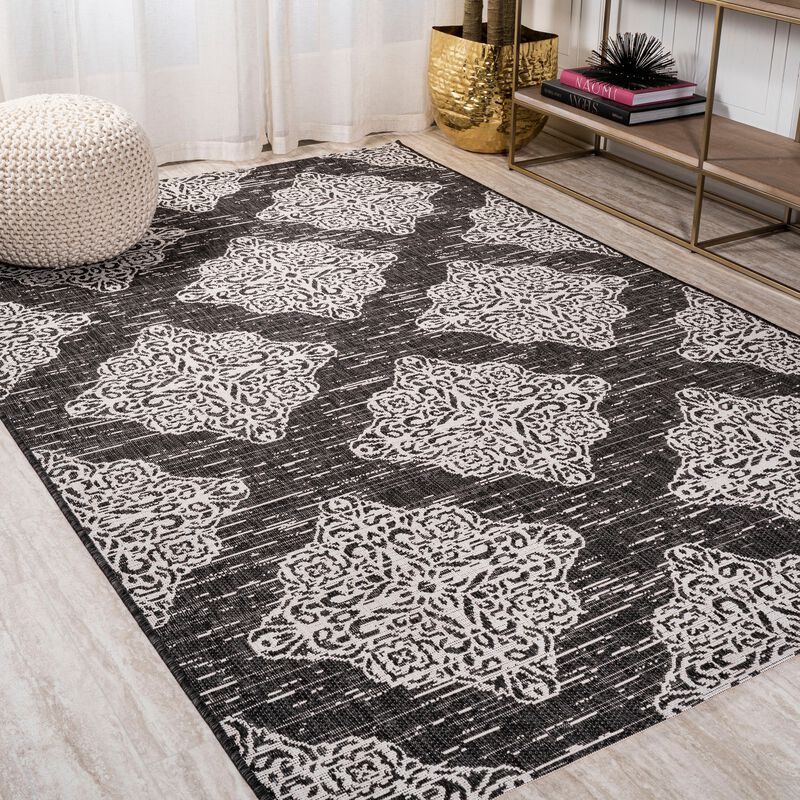Tuscany Ornate Medallions Indoor/Outdoor Area Rug