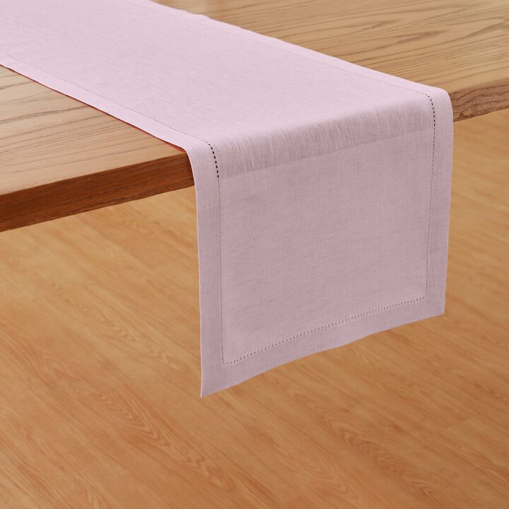Solino Home 100% Pure Linen Table Runner 14 x 108 Inch | Milan