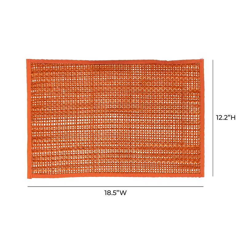 Peele Yellow Seagrass Placemats - Set of 4