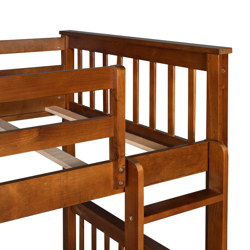 Merax Bunk Bed with Ladders and 2 Storage Drawers