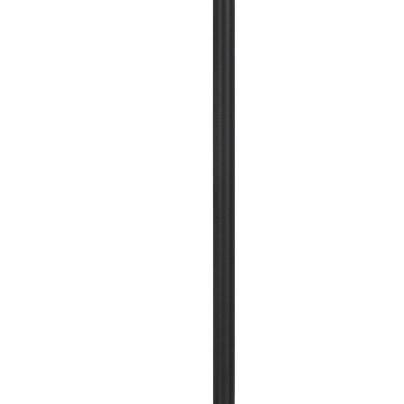 Dyna 18 Inch Integrated LED Desk Lamp, Wireless USB Port, Matte Black-Benzara