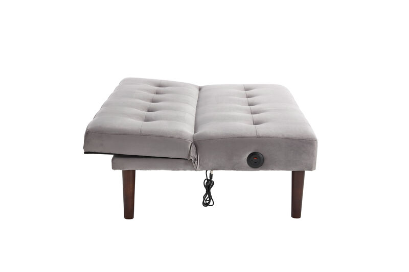 Merax Flannel Fabric Foldable Sofa Recliner Futon