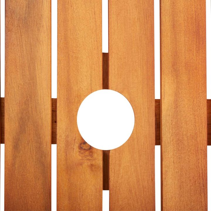vidaXL Garden Table 59"x35.4"x29.1" Solid Acacia Wood