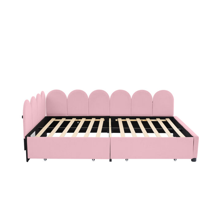 Merax Upholstered Daybed with 2 Drawers
