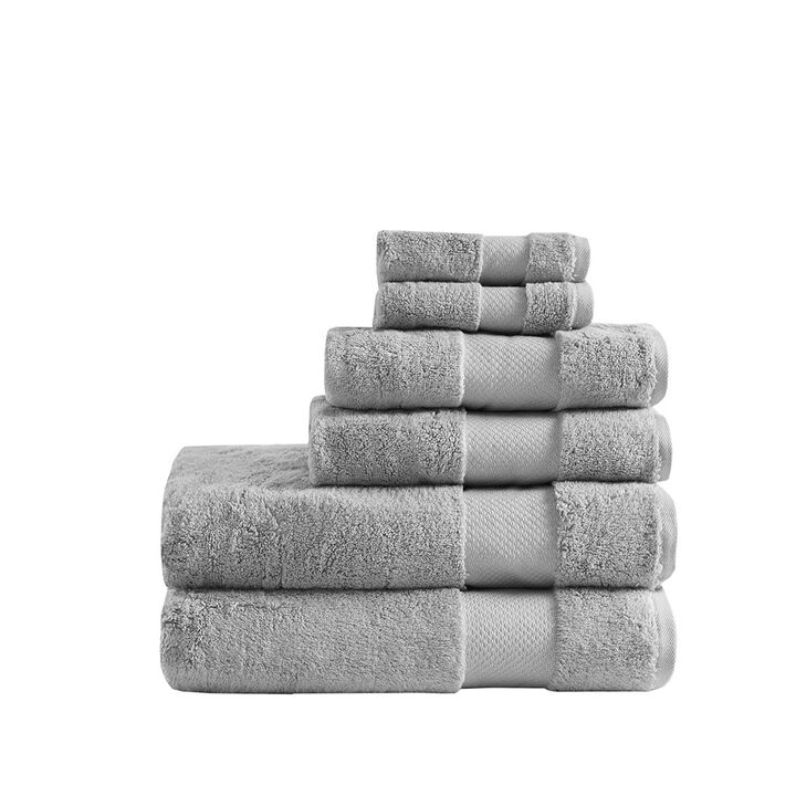 Gracie Mills Thalia 6-Piece 600gsm Turkish Cotton Bath Towel Set