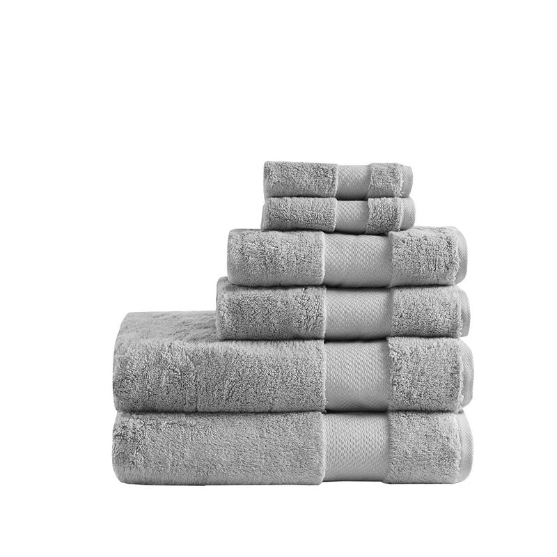 Gracie Mills Thalia 6-Piece 600gsm Turkish Cotton Bath Towel Set